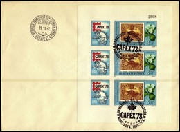 1978 Capex Vágott Kisív FDC-n (3.500) - Other & Unclassified