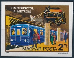 ** 1982 Az Omnibusztól A Metróig Vágott Bélyeg - Sonstige & Ohne Zuordnung