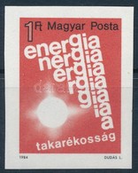 ** 1984 Energiatakarékosság Vágott Bélyeg - Other & Unclassified