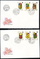 1990 Földrészek Virágai (I.) - Afrika Vágott Sor 2 Db FDC-n (5.500) - Other & Unclassified