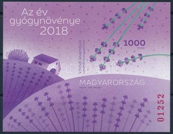 ** 2018 Az év Gyógynövénye Vágott Blokk - Sonstige & Ohne Zuordnung