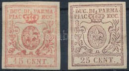 (*) * Olaszország Párma 1857 15C + 25C (*Mi EUR 500,-) Vegyes Minőség, Garancia Nélkül - Sonstige & Ohne Zuordnung