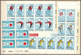 ** Románia 1968-1981 Sport összeállítás, Közte Sapporo Kisívek, Kétoldalas A4-es Berakólapon - Autres & Non Classés