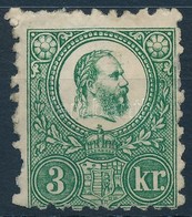 (*) 1871 Réznyomat 3kr (*27.500) (foghiány / Missing Perf.) - Otros & Sin Clasificación