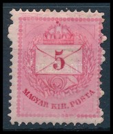 * 1874 5kr , Festékfoltok, Csíkok - Otros & Sin Clasificación