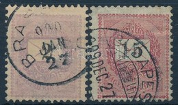 O 1899 2kr Csillaggal és 15kr Számvízjellel 'a' állás - Other & Unclassified