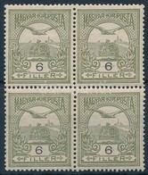 ** * 1908 Turul 6f Négyestömb, 3 Bélyeg Postatiszta - Sonstige & Ohne Zuordnung