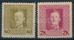 ** 1917-1918 Károly Fejes Forgalmi Sor 40h, 2K 11 1/2-es Fogazással(8.300) - Otros & Sin Clasificación