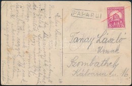 1926 Képeslap 8f Bélyeggel, Feladásnál Ceruzával érvénytelenítve, PÁPA Pályaudvari Bélyegzéssel - Other & Unclassified