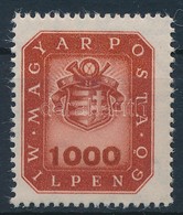 ** 1946 Milpengős 1000mp Lefelé Tolódott értékszámmal, A Bal Oldali 'G' Vízszintes Vonala Hosszú - Other & Unclassified