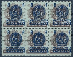 O 1951 Bankjegyportó 8f Hatostömb Makkos Vízjellel - Autres & Non Classés