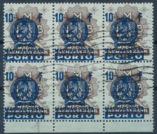 O 1951 Bankjegyportó 10f Hatostömb Makkos Vízjellel - Other & Unclassified