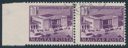 O 1951 Épületek 10f Pár Bal Oldalon Fogazatlan / Mi 1256 Pair, Imperforate On The Left Side - Autres & Non Classés