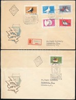 1957 Galamb Sor 2 Db FDC-n, Az Egyik Ajánlott FDC - Otros & Sin Clasificación