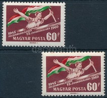 ** 1960 Felszabadulás 60f, Poloska A Zászlórúd Mellett - Other & Unclassified