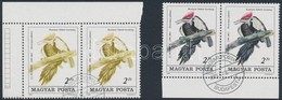 O 1985 Madarak 2Ft ívsarki Pár A Fekete és Piros Színnyomat Hiányával + Támpéldány / Mi 3761 Corner Pair, Black And Red  - Andere & Zonder Classificatie