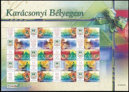 ** 2004 Karácsonyi Bélyegem: Üvegdíszek 2 Db Sorszámkövető Teljes ív (20.000) - Sonstige & Ohne Zuordnung