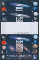 ** 2009/08 Csillagászat 4 Db-os Emlékív Garnitúra Azonos Sorszámmal (28.000) - Sonstige & Ohne Zuordnung