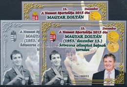 ** 2019 12. A Nemzet Sportolója Magyar Zoltán 3 Db-os Emlékív Garnitúra No 0031 - Sonstige & Ohne Zuordnung