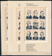 ** 1986 Bélyegkiállítás Blokksor,
Stamp Exhibition Block Set
Mi 17-20 - Andere & Zonder Classificatie