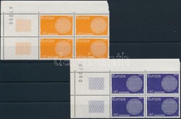 ** 1970 Europa CEPT Sor üres Mezős ívsarki Négyestömbökben Mi 222-223 - Other & Unclassified