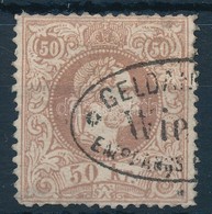 O 1867 50kr (elvékonyodás, Foghibák / Thin Paper, Short Perforations) - Autres & Non Classés