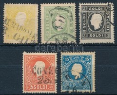 O 1858 Mi 6II-9II + 11II (Mi EUR 365.-) - Andere & Zonder Classificatie