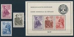 ** 1960 Menekültek éve Sor Mi 1182-1184 + Blokk Mi 26 - Sonstige & Ohne Zuordnung