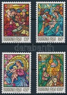 ** 1988 Karácsony, üvegablakok Sor,
Christmas, Glass Windows Set
Mi 1194-1197 - Autres & Non Classés