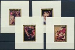 ** 1978 Rubens Festmények Mi 537-540 De Luxe Blokksor - Sonstige & Ohne Zuordnung