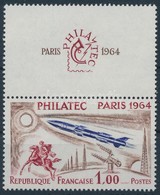 ** 1964 Kiállítás 'Philatec', Párizs (III). Bélyeg Szelvénnyel,
Exhibition 'Philatec', Paris (III). Stamp With Coupon
Mi - Autres & Non Classés