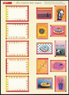 ** 1998 Üdvözlő Bélyegek öntapadós Kisív,
Greetings Stamp Self-adhesive Mini Sheet
Mi 1668-1672 - Otros & Sin Clasificación