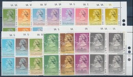 ** HONG KONG 1991 Forgalmi 13 érték Négyestömbökben 1991-es évszámmal Mi 507V-521V Között + 549V (Mi EUR 392-) / 13 Valu - Autres & Non Classés