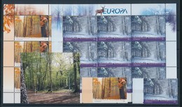** 2011 Europa CEPT Erdők Sor + Kisívpár Mi 593-594 + Blokk Mi 23 - Autres & Non Classés