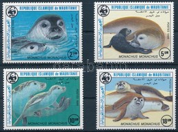** 1986 WWF Mediterrán Barátfóka Sor,
WWF Mediterranean Monk Seal Set
Mi 871-874 - Andere & Zonder Classificatie