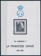 ** 1983 Grace Hercegnő Halála Blokk,
Princess Grace's Death Block
Mi 22 - Sonstige & Ohne Zuordnung