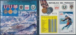 ** 1976 A Téli Olimpia érmesei Blokkpár Mi 276-277 - Otros & Sin Clasificación