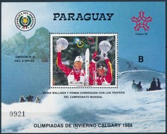 ** 1987 Téli Olimpia, Calgary Blokk,
Winter Olympics, Calgary Block
Mi 446 - Sonstige & Ohne Zuordnung