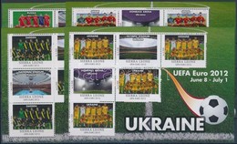 ** 2012 UEFA Labdarúgó Európa Bajnokság 16 Db-os ívsor A Résztvevő Országok Csapataival - Other & Unclassified