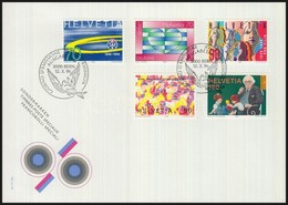 1996 Évfordulók Mi 1571-1575 FDC - Autres & Non Classés