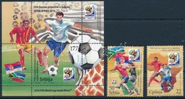 ** 2010 Futball Világbajnokság, Dél-Afrika Sor + Blokk,
Football World Cup, South Africa Set + Block
Mi 354-355 + Mi 22 - Other & Unclassified