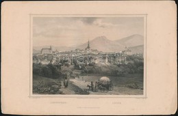 Cca 1850 Ludwig Rohbock (1820-1883)-Richter: Lőcse, Acélmetszet, Jelzett A Metszeten / Steel Engraving, 13×19 Cm - Prints & Engravings