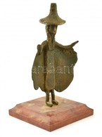 Jelzés Nélkül: Varázsló. Bronz, Márvány Talapzaton, M: 26,5 Cm - Autres & Non Classés