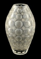 Ólomkristály Csiszolt Váza, Alján Csorbával, M: 26 Cm - Verre & Cristal