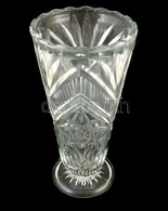 Üveg Váza, öntési Hibával, M: 24,5 Cm - Glass & Crystal