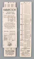 Cca 1950 Habarcsok 2 Db Mechanikus Mérce és Táblázat - Sonstige & Ohne Zuordnung