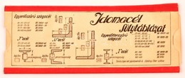 Cca 1920 Laposacél Súlytáblázat Mechanikus, Papír. 22 Cm - Sonstige & Ohne Zuordnung