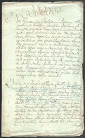 1820 Cseregeő Ferenc Protestánsból Katolikus Hitre Tér át Bars Vármegye Képviselői Előtt, Hivatalos Okirat, Latin Nyelve - Unclassified