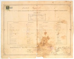 1873 Kolozsmonostor, A Kolozsmonostori Magyar Kir. Gazdasági Tanintézet Végbizonyítványa - Ohne Zuordnung