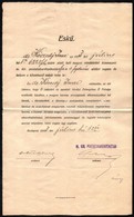 1913. Bp., M. Kir. Postatakarékpénztári Hivatali Eskü - Unclassified